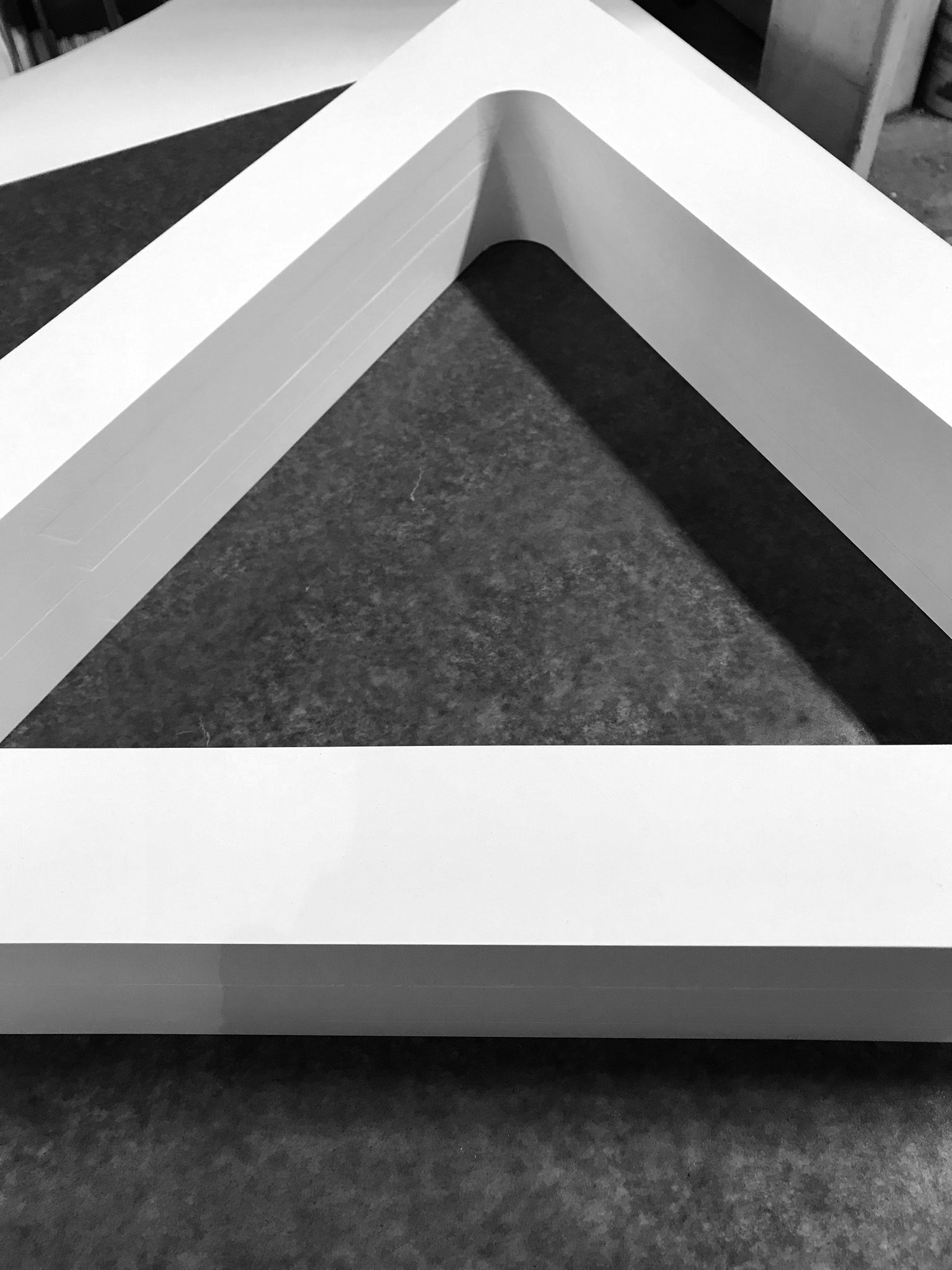 Prototype of the glue-laminated MDF wall.