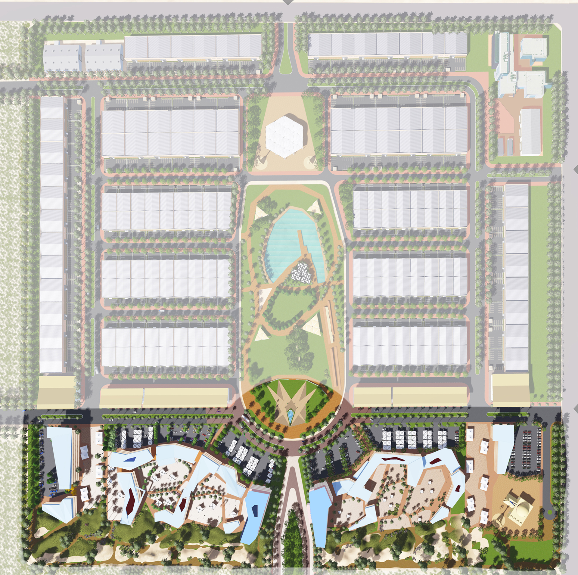 Yanbu commercial district masterplan.